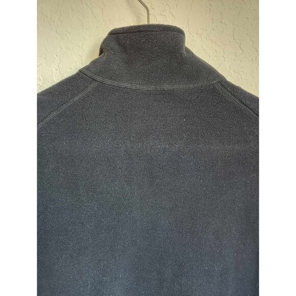 L.L. Bean Mens Full Zip Fleece Vest Solid Black Size Large - Picture 5 of 7